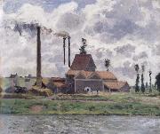 Camille Pissarro Factory near Pontoise Usine pres de Pontoise china oil painting reproduction